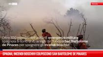 Spagna, incendi boschivi colpiscono San Bartolome de Pinares