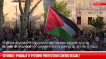 Istanbul, migliaia di persone protestano contro Israele