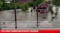 Usa, piogge e inondazioni record nel Wisconsin