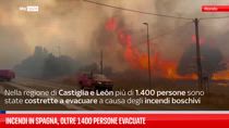 Incendi in Spagna, oltre 1400 persone evacuate 
