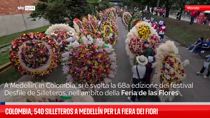 Colombia, 540 silleteros a Medellín per la fiera dei fiori