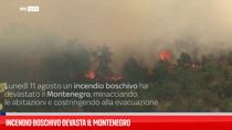 Incendio boschivo devasta il Montenegro