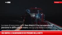 Sea Watch, il salvataggio di sei persone nella notte 