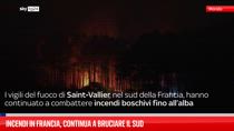 Incendi in Francia, continua a bruciare il Sud   