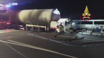 Roma, incendio A1: cisterna Gpl messa in sicurezza
