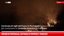 Incendi in Portogallo, centinaia di pompieri a Trancoso 