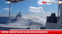 Filippine, scontro tra navi militari cinesi in inseguimento