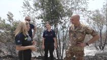 Vesuvio, viaggio nei luoghi danneggiati dall'incendio