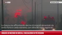 Ondata di incendi in Grecia, evacuazioni in piÃ¹ regioni