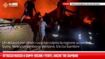 Attacco russo a Sumy: decine i feriti, anche tre bambini