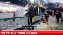 Perù, sequestrate 1,5 tonnellate di cocaina