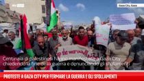 Proteste a Gaza City per fermare la guerra e gli sfollamenti