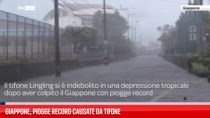 Giappone, piogge record causate dal tifone Lingling