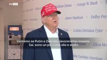 Trump: riunire Putin e Zelensky come mescolare olio e aceto