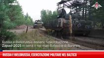 Russia e Bielorussia, esercitazione militare nel Baltico