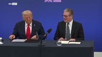 La conferenza stampa di Trump e Starmer