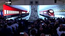 Tunnel del Brennero, abbattuto diaframma cunicolo esplorativo. Presente Giorgia Meloni
