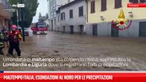 Maltempo Italia, esondazioni al nord per le precipitazioni 