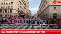 Gaza, scioperi e cortei in Italia: disordini in molte città 