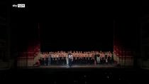 Messaggio per Gaza alla Scala di Milano: 
