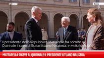 Mattarella riceve al Quirinale il presidente lituano Nauseda