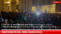 Manifestazione pro Gaza, Torino e Bologna in piazza