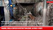 Madrid, crolla edificio in ristrutturazione: almeno 4 morti