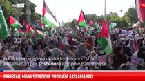 Pakistan, manifestazione pro Gaza a Islamabad