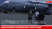 Alaska, operazioni di evacuazione dopo la tempesta Halong 