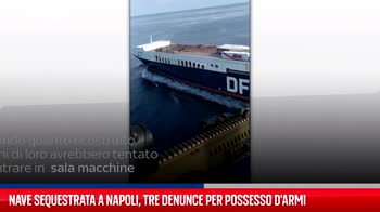 Nave sequestrata a Napoli, tre denunce per possesso d'armi