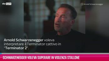 VIDEO Schwarzenegger voleva superare in violenza Stallone