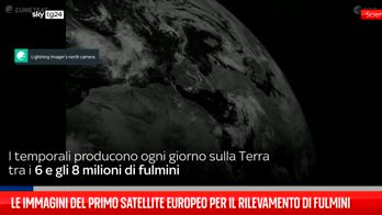 Le immagini del primo satellite europeo per il rilevamento di fulmini