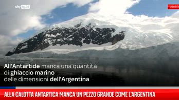 Alla calotta antartica manca un pezzo grande come l'Argentina