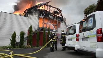 incendio, zona industriale, Gordona,Alexia