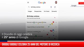 Doodle Google celebra 25 anni del motore di ricerca