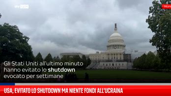 Usa, evitato lo shutdown ma niente fondi all'Ucraina