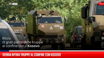 Serbia ritira truppe al confine con Kosovo