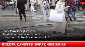 Tredicesima, 40,7 miliardi euro per 35 milioni di italiani