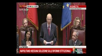 2- Napolitano: "Imperdonabile nulla di fatto sulle riforme"