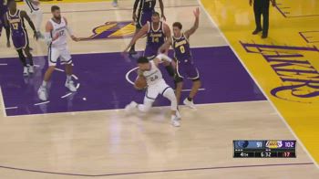 NBA: la simulazione di Kyle Kuzma contro Memphis