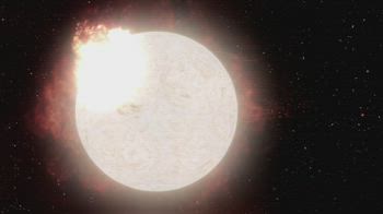 L'esplosione di una stella gigante. VIDEO
