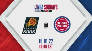 NBA Sundays: Detroit-Phoenix alle 19 su Sky Sport