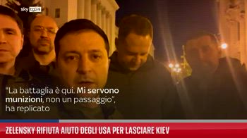 Guerra in Ucraina, Zelensky rifiuta di lasciare Kiev