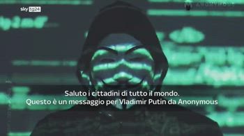 Ucraina, il messaggio di Anonymous per Vladimir Putin