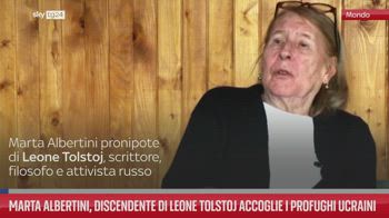 Marta Albertini, discendente di Leone Tolstoj accoglie i profughi ucraini