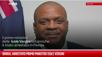 Droga, arrestato Primo Ministro Isole Vergini