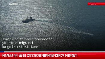 Mazara del Vallo, soccorso gommone con 25 migranti