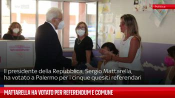 Palermo, Mattarella ha votato per referendum e Comune