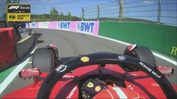 f1 canale 207 mascherina macchina leclerc ore 17.33 a 17.34