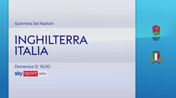 Sei Nazioni, Inghilterra-Italia live su Sky Sport